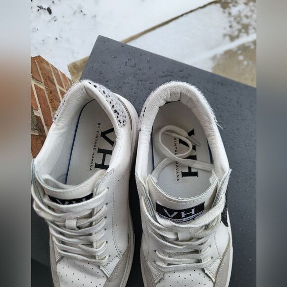 Women's Vintage Havana Ream Cheetah  Hide Platform Sneaker Sz 7.5 - Picture 3 of 11